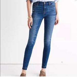 Madewell 9” High Riser Skinny Skinny Sz 32
